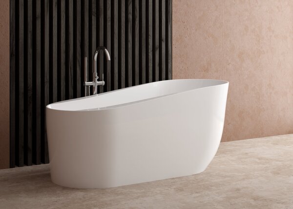Ksuro 05 cadă freestanding 170x78 cm ovală alb 32009000