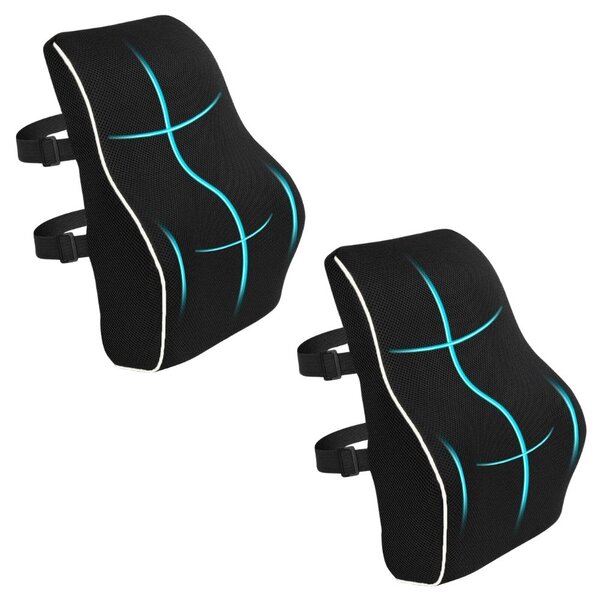 Pachet 2 perne lombare pentru birou sau automobil din spuma cu memorie Better Posture Pro #11