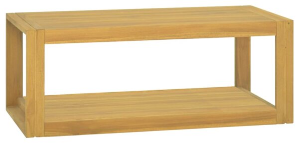 Dulap de baie suspendat, 90x45x35 cm, lemn masiv de tec