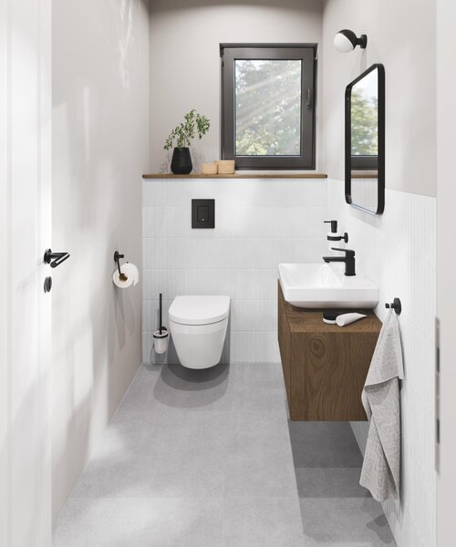 Grohe Euro Ceramic vas wc agăţat fără margine cu spălare turbionară alb lucios 102486SH00