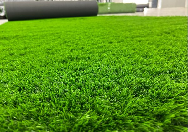 Gazon Iarba Artificiala,Model Premium Terasa Balcon Loc de joaca, Model Harper 40 mm inaltime fir, Verde Natural Verde, 200 x 200