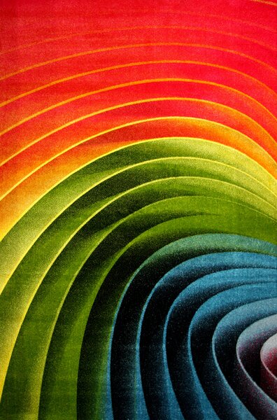 Covor Sufragerie, Model Spiral 11006 130, Multicolor Multicolor, Dreptunghi, 120x170