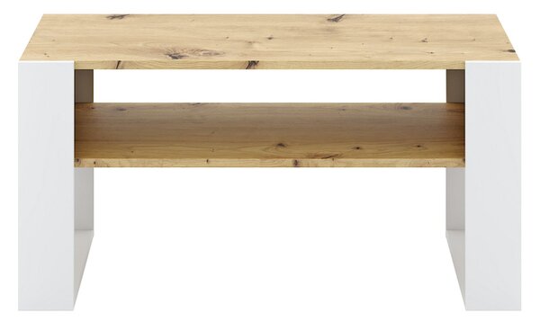 Masuta cafea CARA1, stejar artisan/alb, DTD laminat, 90x53x45 cm
