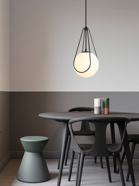 Lampă suspendată APP1792-1CP 20cm Black