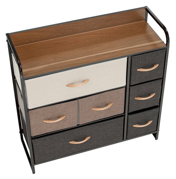 Organizator HAZEL TYP 3, bej/maro/negru, 80x29x79 cm