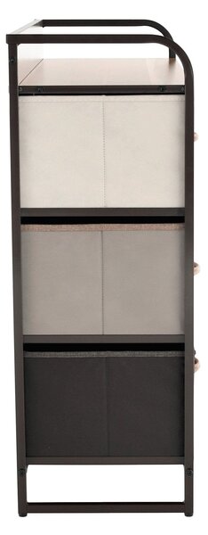 Organizator HAZEL TYP 3, bej/maro/negru, 80x29x79 cm