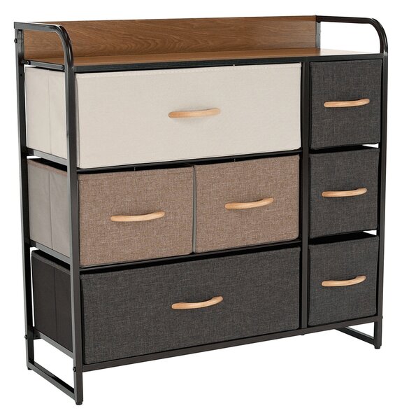 Organizator HAZEL TYP 3, bej/maro/negru, 80x29x79 cm