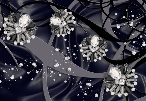 Fototapet - Diamante in satin (147x102 cm)