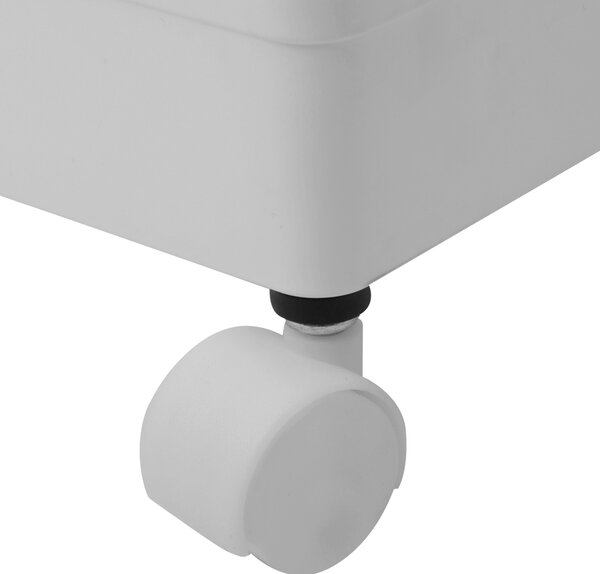 Etajera ALIOL TIP 3, alb, metal/plastic, 40x22x85 cm