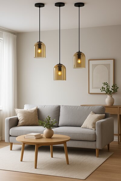 Lampă suspendată APP1704-1PC Amber
