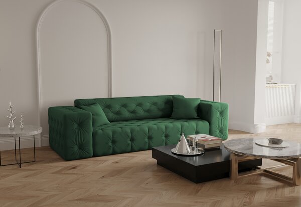 Canapea MELANA 2, 251x73x88, opera green