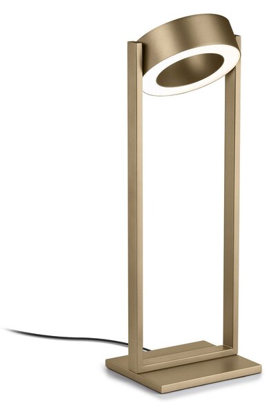 Knapstein Lampa de birou cu LED Wega, finisaj bronz, înălțime 45 cm, comandă prin gesturi, reglabil, Bronz / Alamă Veche, Camera de zi / sufragerie, Aluminiu, Modern