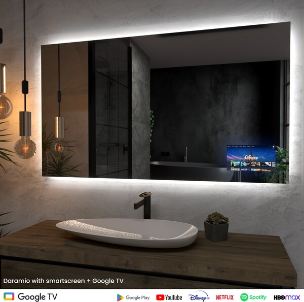 Daramio Oglindă de baie cu iluminare LED F2