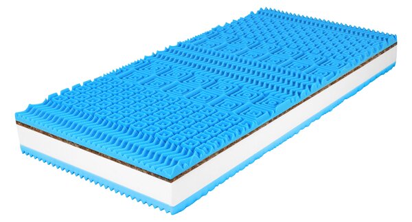 Saltea din spumă cu strat de cocos Zenor 80x200x21 - husă Silver