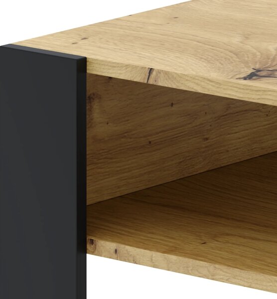 Masuta cafea CARA 1, stejar artisan/negru, DTD laminat, 90x53x45 cm