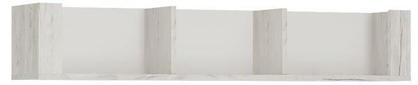 Raft ANGEL TIP 61, alb craft, PAL melaminat, 118x25x22 cm
