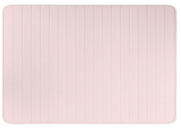 Pilota matlasata de vara 140x200 cm cu husa pentru perna SUMMER 45x75 cm, roz pudra