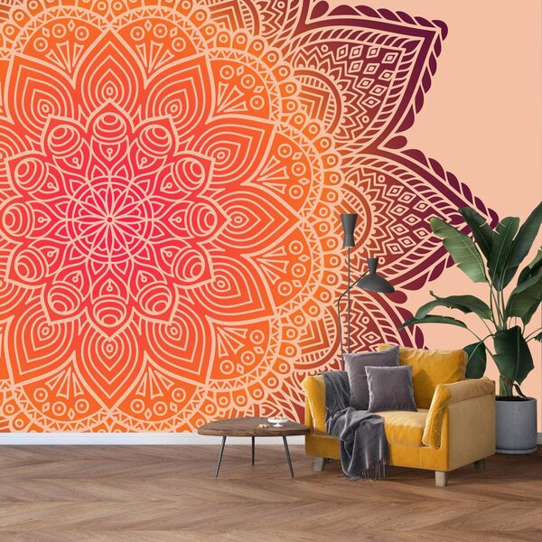 Fototapet - Mandala, culori deschise (147x102 cm)