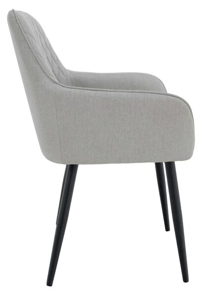 Scaun OSKOR, stofa clasica gri deschis - Nea 03, 56x59x84 cm