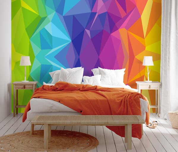 Fototapet - Abstracție geometrică, colorată (147x102 cm)