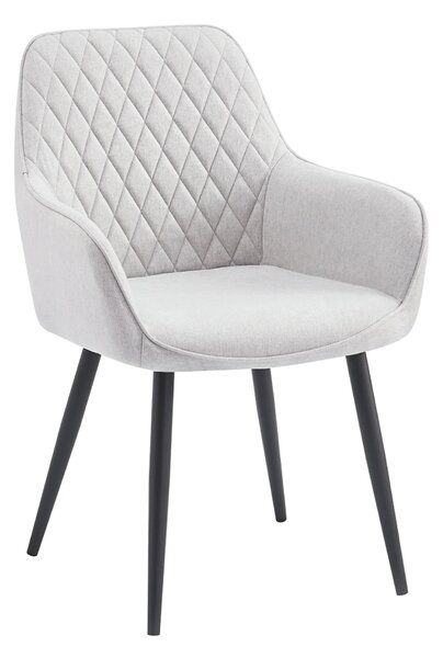 Scaun OSKOR, stofa clasica gri deschis - Nea 03, 56x59x84 cm