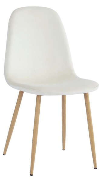 Scaun LEGA NEW, bej/fag, stofa/metal, 45x56x85 cm