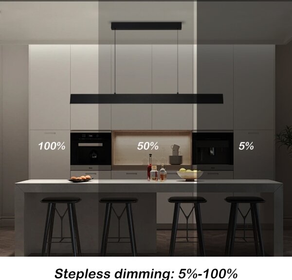 Lustră LED dimabilă pe cablu Brilagi SLIMLINE LED/40W/230V 3000-6000K negru + telecomandă