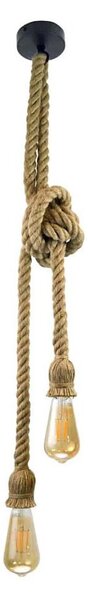 Lampa suspendata ROPE 2xE27/12W/230V