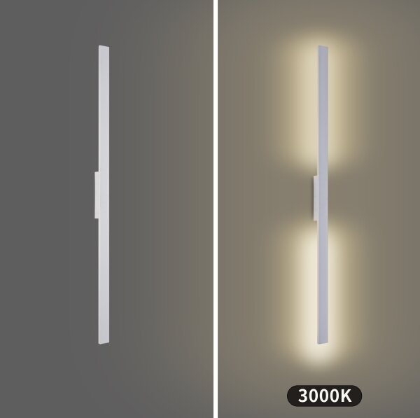 Brilagi - Aplică de perete LED pentru exterior LUNA LED/24W/230V 3000K IP65 100 cm albă CRI 90