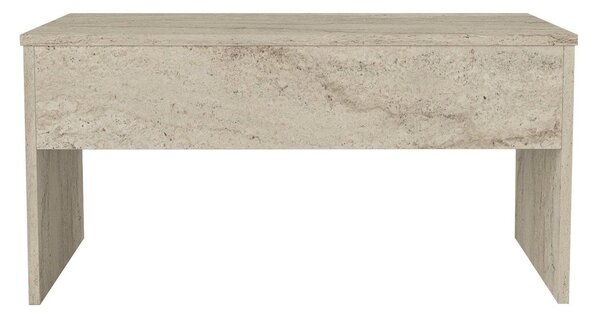Masuta cafea AKILLI, crem, PAL melaminat, 90x45x52 cm