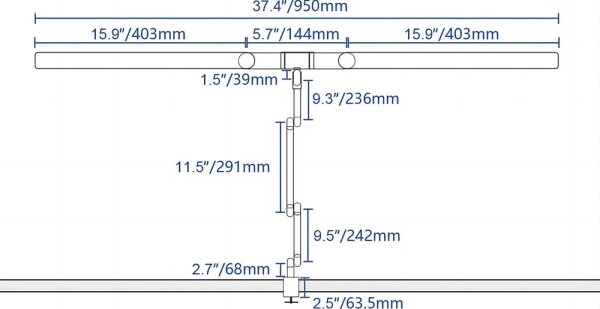 Lampă LED tactilă dimabilă de masă LED/24W/230V 3000-6500K CRI 92 negru