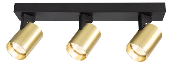 Spot VOLF 3xGU10/10W/230V auriu/negru