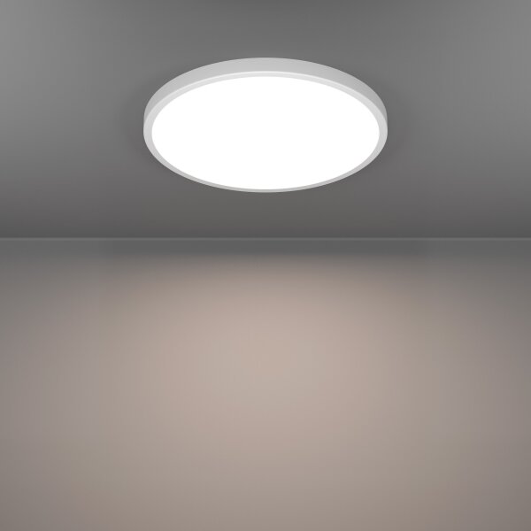 Eglo 901726 - Plafonieră LED RGBW FUEVA-Z pentru baie, dimabilă, 17,5 W, 230 V, 38,9 cm, IP44, alb
