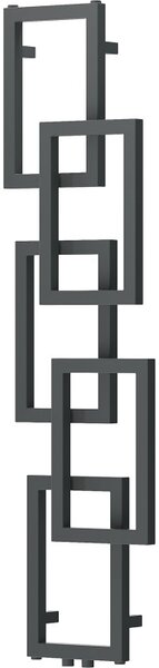Mexen Grid, calorifer decorativ pentru baie 1360 x 390 mm, 349 W, grafit, W215-1360-390-00-66