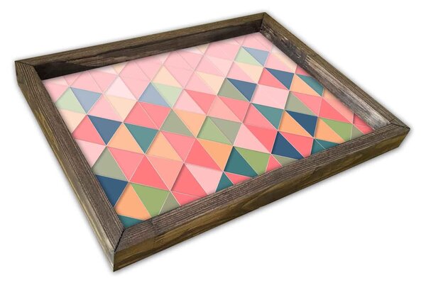 Tava AT-016, multicolor, lemn de pin, 40x30 cm