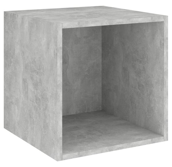 Dulap de perete, gri beton, 37x37x37 cm, PAL