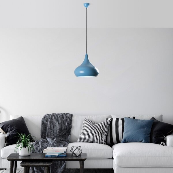 Lustra SAGLAM 3774, albastru, metal, 30x35-126 cm