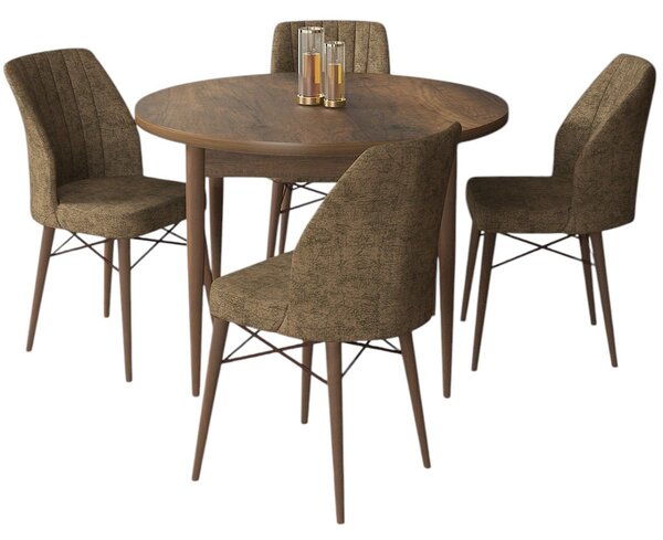 Set dining Roxie (nuc baroc + maro) (pentru 4 persoane). 1144565