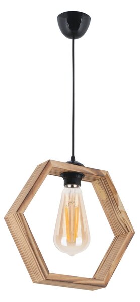 Lustra HEXAGON, stejar, lemn, 32x72 cm