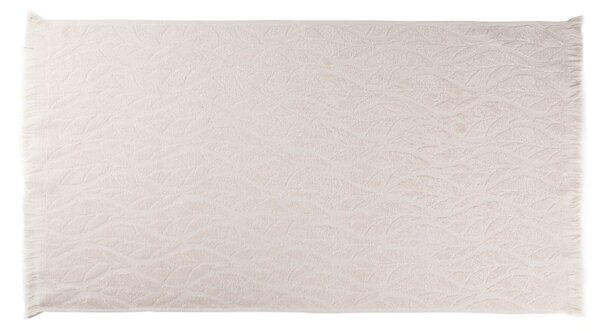Set 2 prosoape baie LEAF, crem, bumbac, 50x90 cm