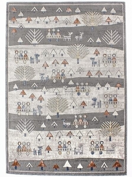 Covor MOTTO, 80x150 cm, forma dreptunghiulara, poliester, multicolor