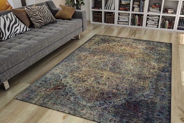 Covor BLUES CHENILLE, 75x150 cm, forma dreptunghiulara, poliester, mul