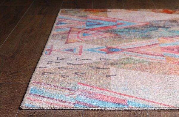 Covor FUNK CHENILLE, 75x150 cm, forma dreptunghiulara, poliester, mult