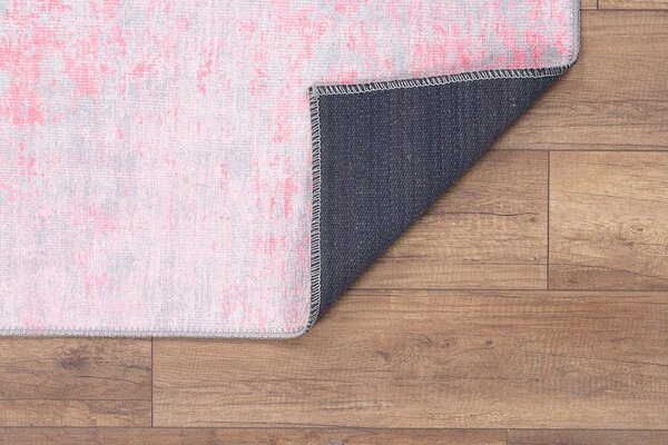 Covor FUNK CHENILLE, 75x150 cm, forma dreptunghiulara, roz, AL 99