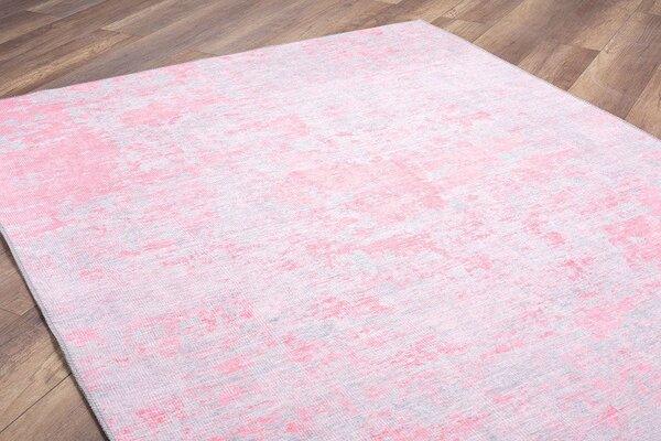 Covor FUNK CHENILLE, 75x150 cm, forma dreptunghiulara, roz, AL 99