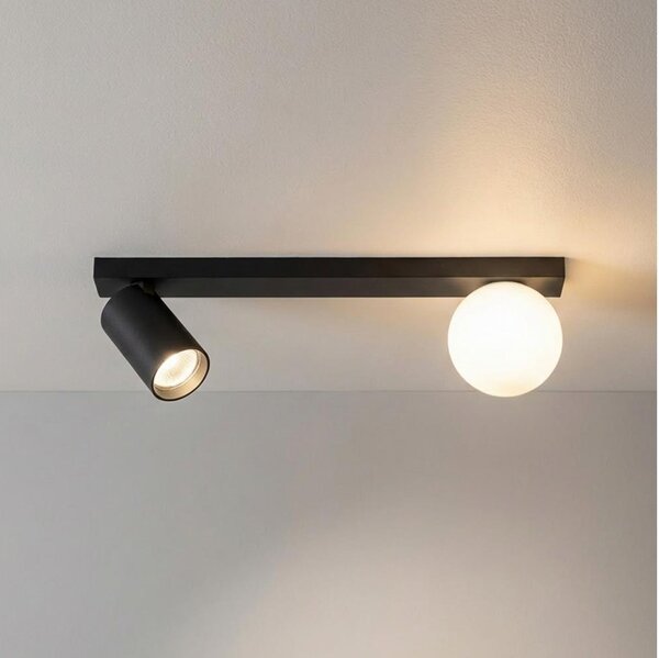Brilagi - Spot SELE BALL 1xGU10/30W/230V + 1xG9/10W, negru