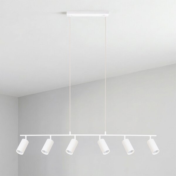 Brilagi - Candelabru suspendat cu cablu SELE 6xGU10/30W/230V alb
