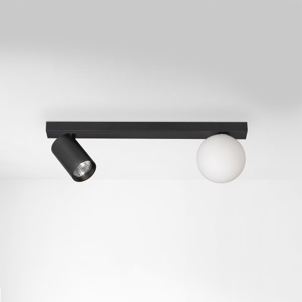 Brilagi - Spot SELE BALL 1xGU10/30W/230V + 1xG9/10W, negru