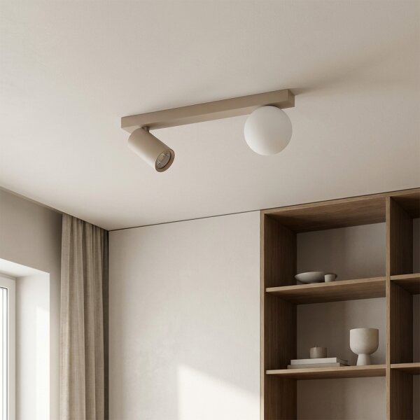 Brilagi - Spot orientabil SELE BALL 1xGU10/30W/230V + 1xG9/10W bej