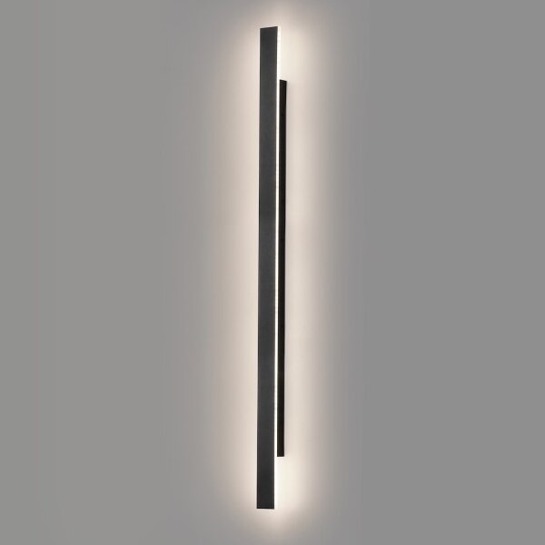 Aplica LED de exterior WOW, 20W, 230V, 3000/4000/6000K, 120 cm, IP54, negru